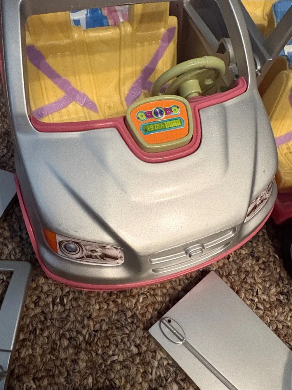 Two Fisher Price Loving Family Dollhouse Doll House Twin Minivan Sound As Is